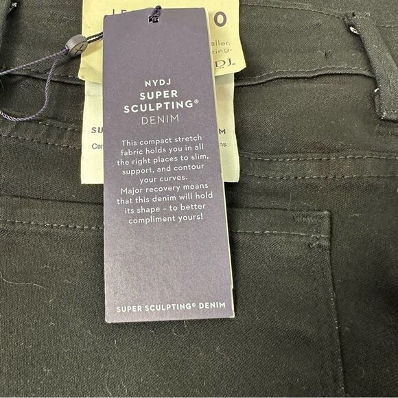 NYDJ Alina Skinny Black Leggings Sz 0 Super Sculpting Denim NWT - Picture 6 of 10